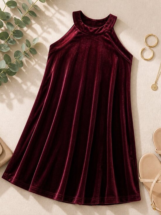 Betsey Johnson Dresses & Skirts - Betsey Johnson Velvet Halter Dress Women’s Size 2 Burgundy Cocktail Party